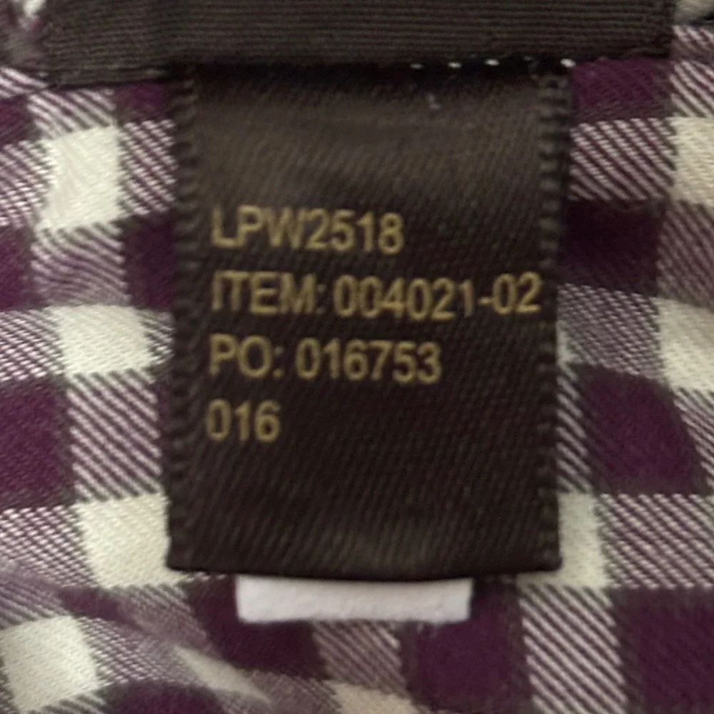Rodd and Gunn The Hermitage Shirt Mens Large Purple White Gingham Italian Fabric